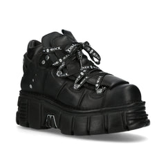 New Rock - Metallic Ankle Boot M-106SHLACE-C1