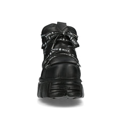 New Rock - Metallic Ankle Boot M-106SHLACE-C1