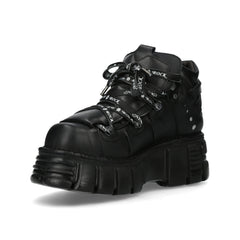 New Rock - Metallic Ankle Boot M-106SHLACE-C1