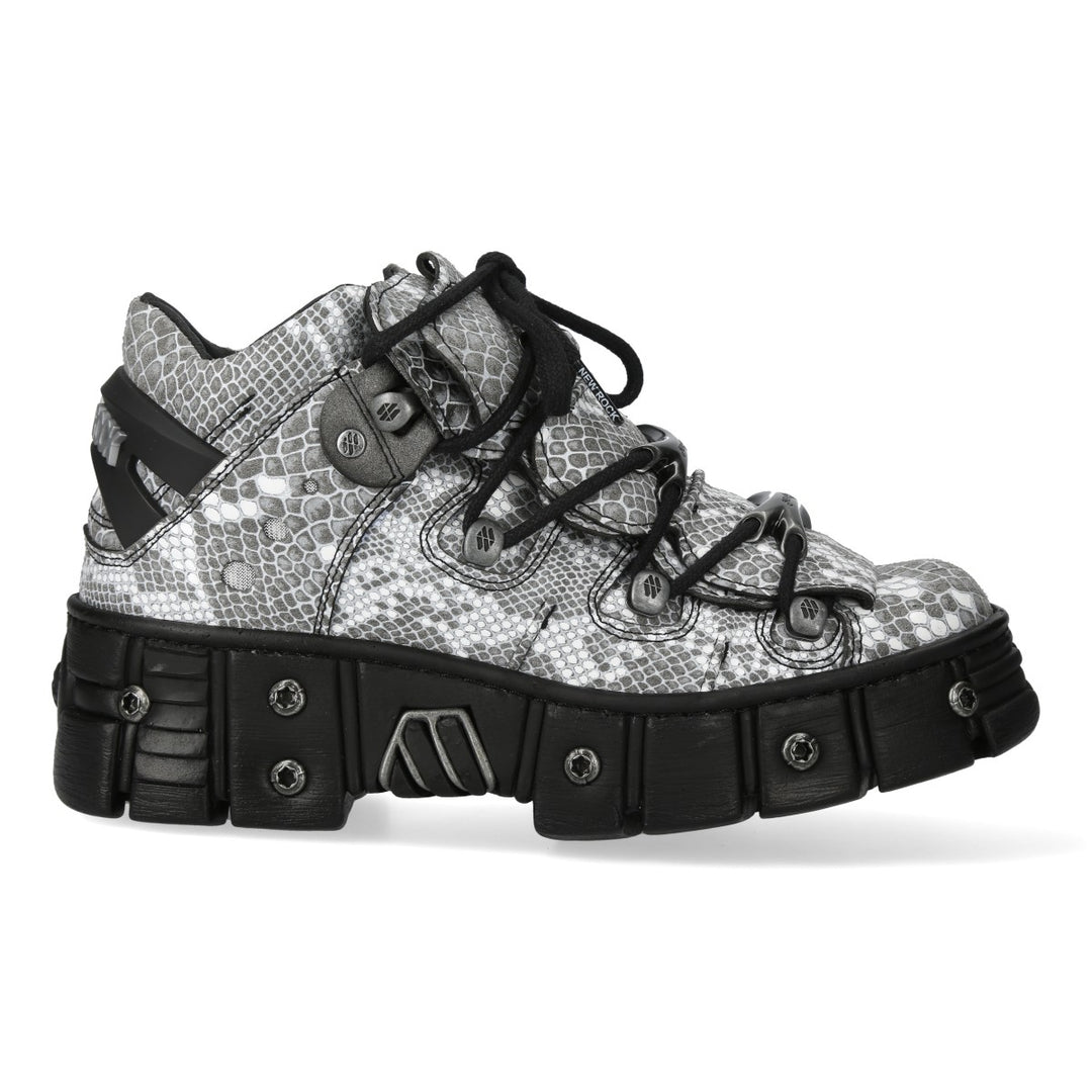 New Rock M-106WALL-C3-V Chunky Sole Ankle Boot – Wall Collection