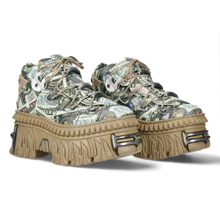 New Rock - Metallic Ankle Boot M-106WALL-C49