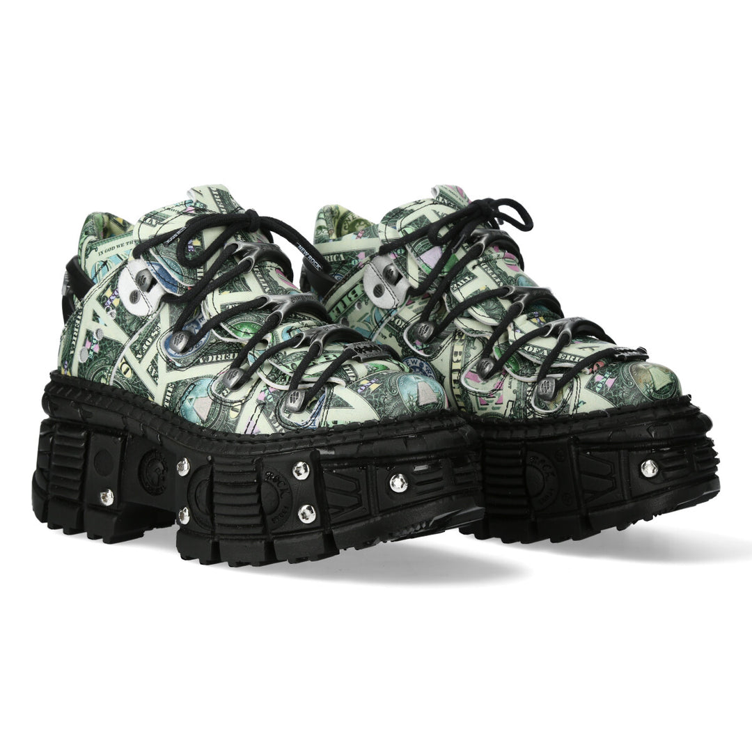 New Rock - Metallic Ankle Boot M-106WALL-C8