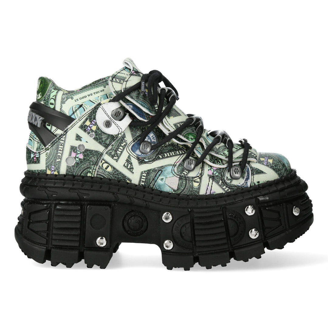 New Rock - Metallic Ankle Boot M-106WALL-C8