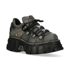 New Rock – Metallic Collection Leather Ankle Boot M-120N-C100