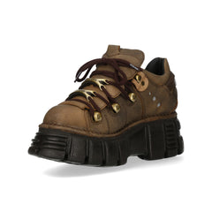 New Rock – Metallic Collection Leather Ankle Boot M-120N-C111