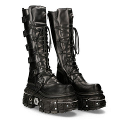 New Rock - Metallic Ankle Boot M-272-C46