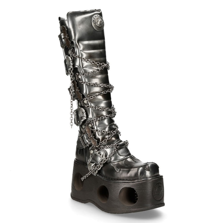 New Rock - Metallic Ankle Boot M-272-C49