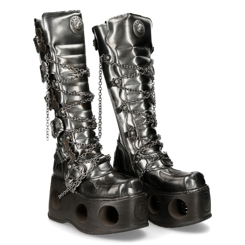 New Rock - Metallic Ankle Boot M-272-C49