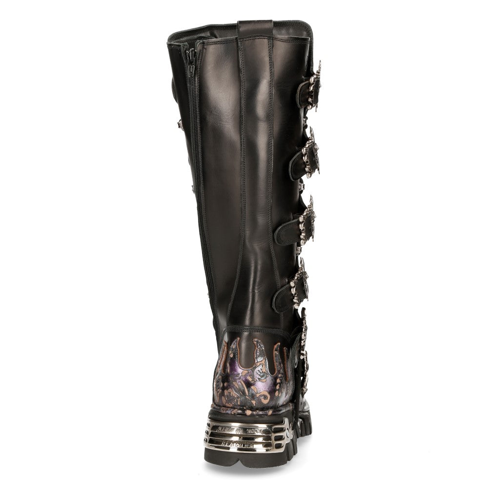 New Rock - Metallic Ankle Boot M-272-CZ33