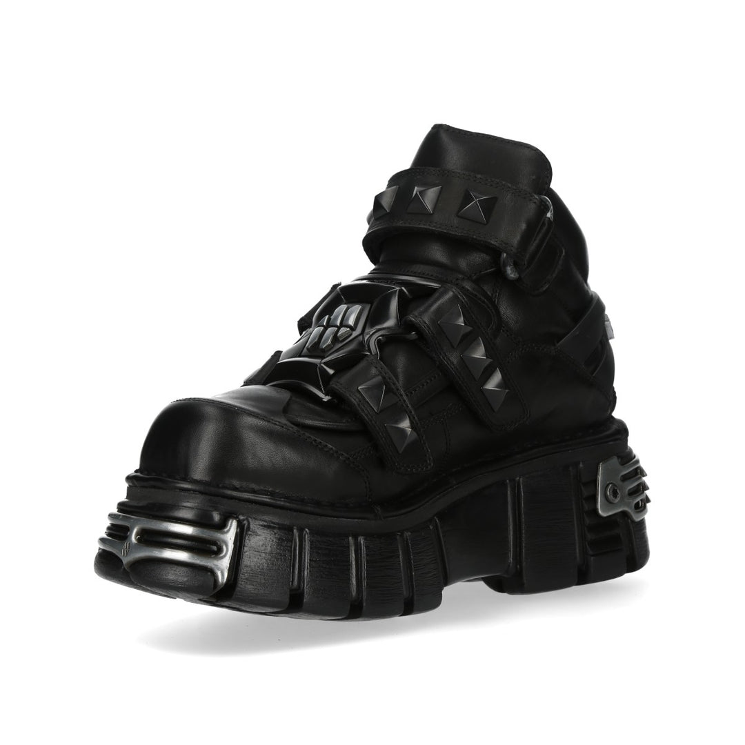 New Rock – Metallic Collection Leather Boot M-285PG-C1