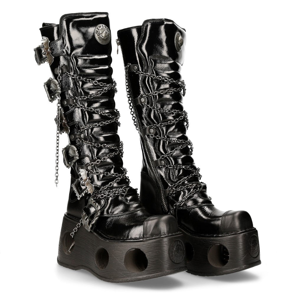 New Rock - Metallic Ankle Boot M-314-C11