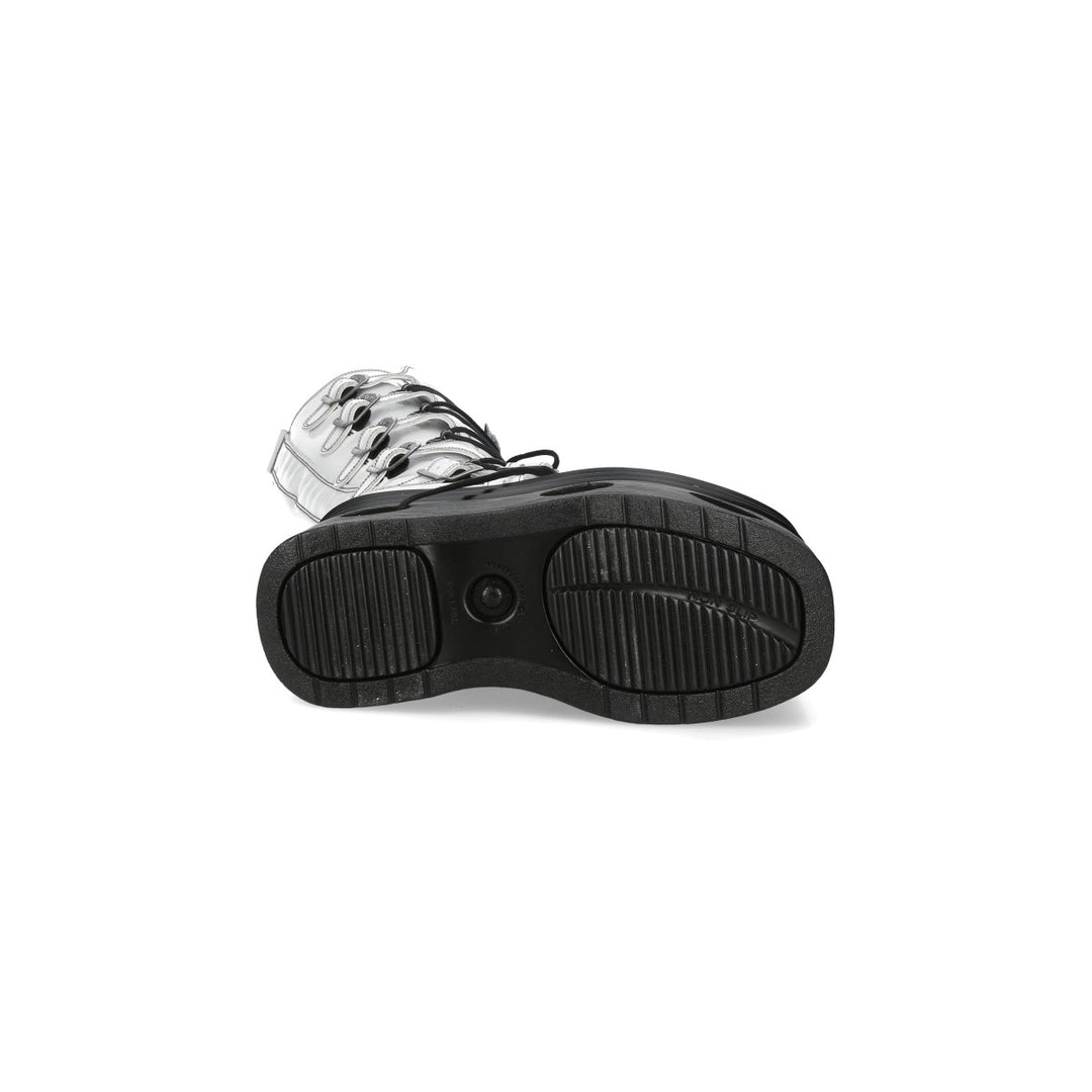 New Rock – Metallic Collection Leather Boot White M‑314‑C12