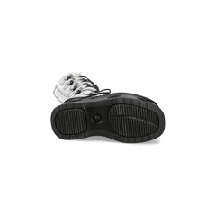 New Rock – Metallic Collection Leather Boot White M‑314‑C12