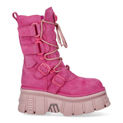 New Rock – Metallic Collection Pink Leather Boot M-575-C13