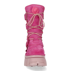 New Rock – Metallic Collection Pink Leather Boot M-575-C13