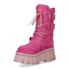 New Rock – Metallic Collection Pink Leather Boot M-575-C13