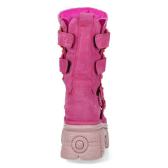 New Rock – Metallic Collection Pink Leather Boot M-575-C13