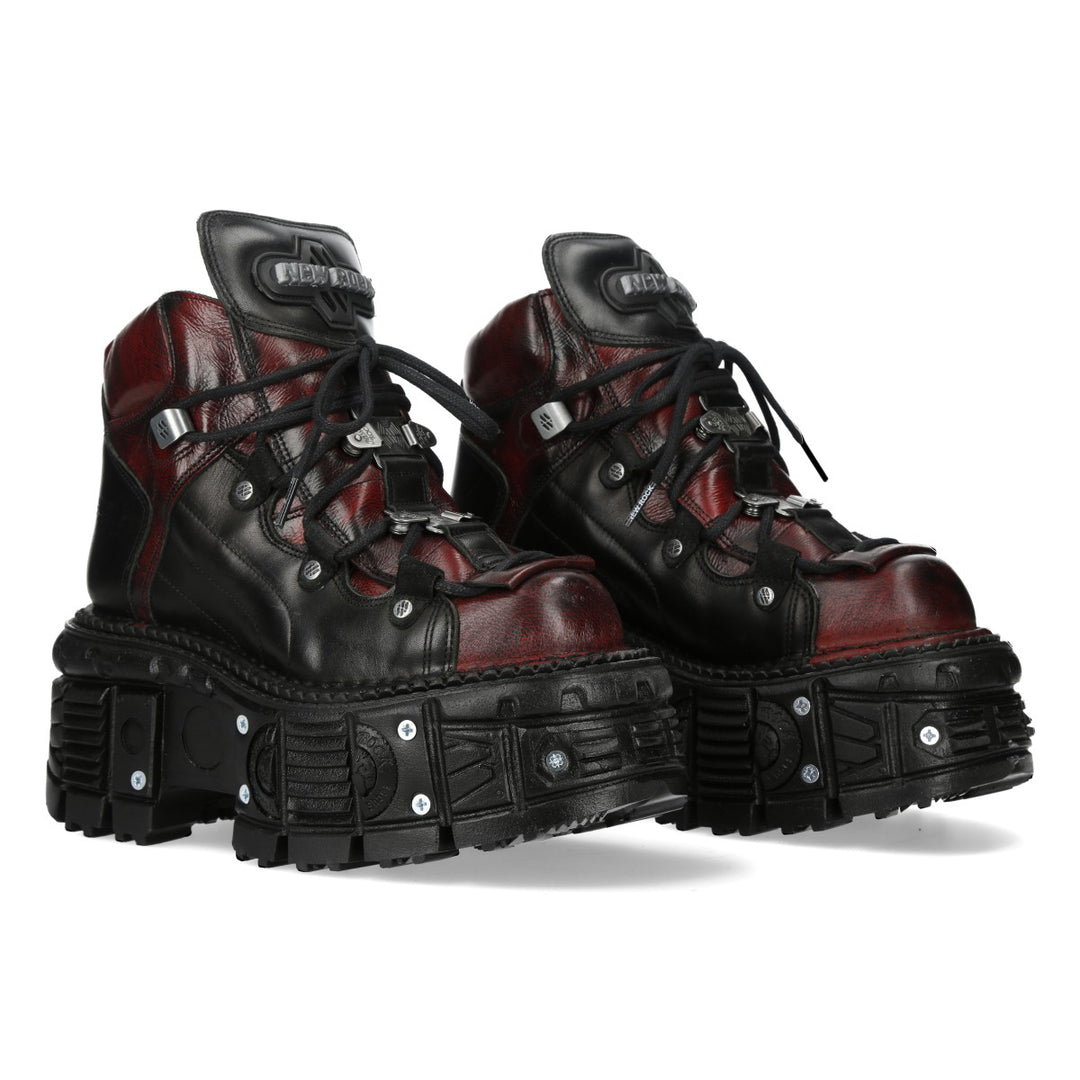 New Rock – Metallic Collection Platform Ankle Boot M-756-C11