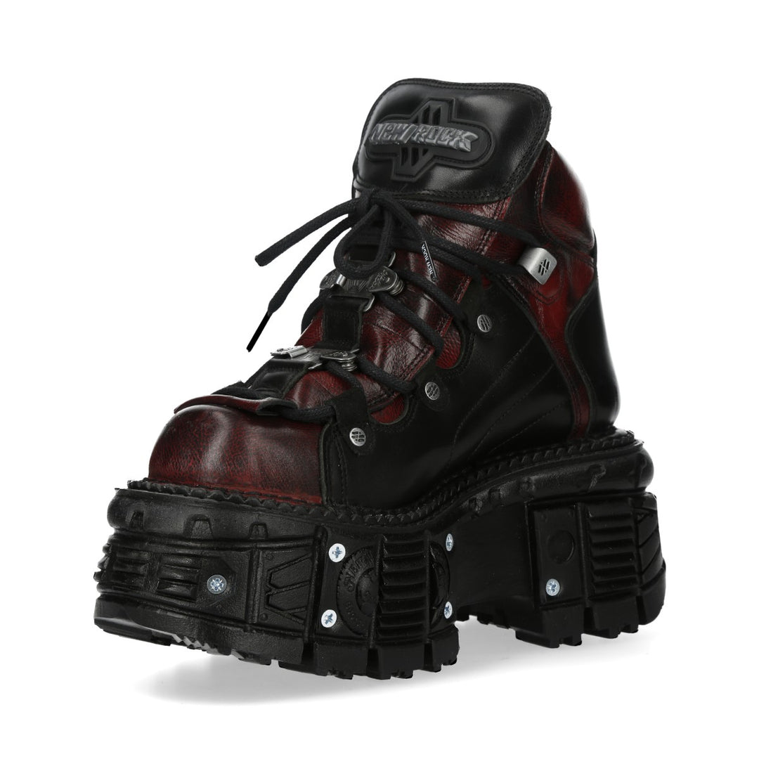 New Rock – Metallic Collection Platform Ankle Boot M-756-C11