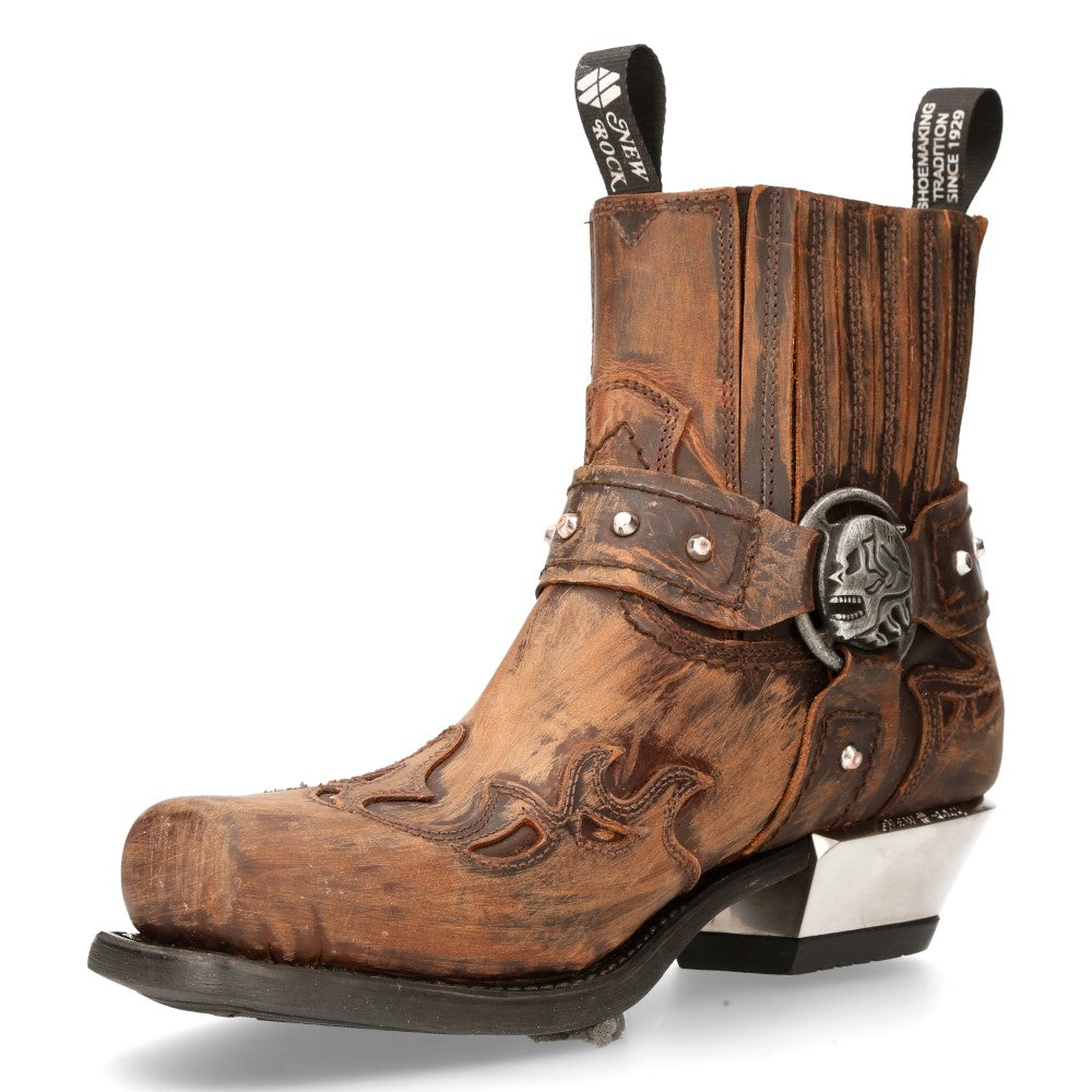 New Rock – West Collection Leather Ankle Boot 7966-C9