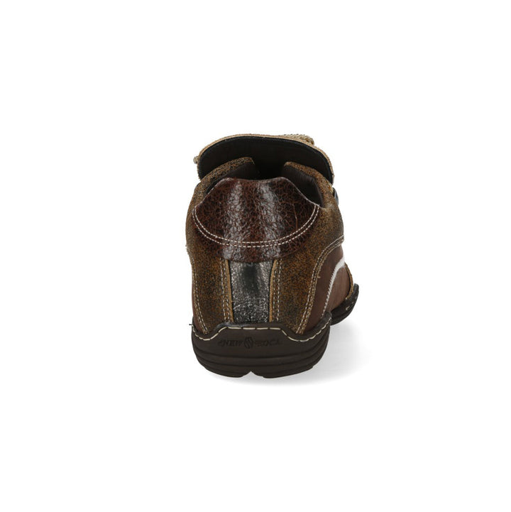 New Rock M-8122S-C10 Brown Distressed Leather Trainers
