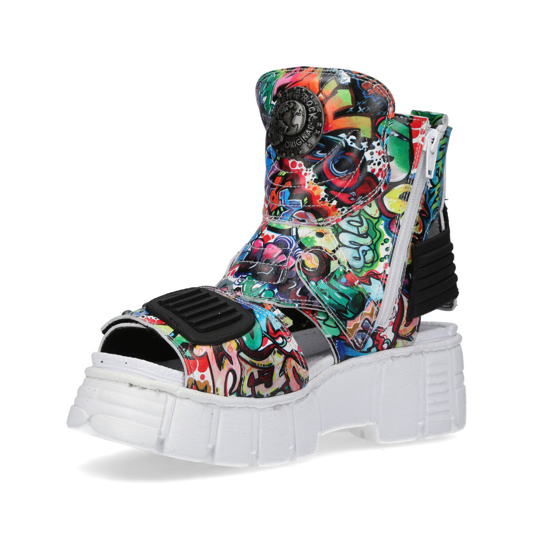 New Rock - Metallic Ankle Boot M-BIOS106-V5