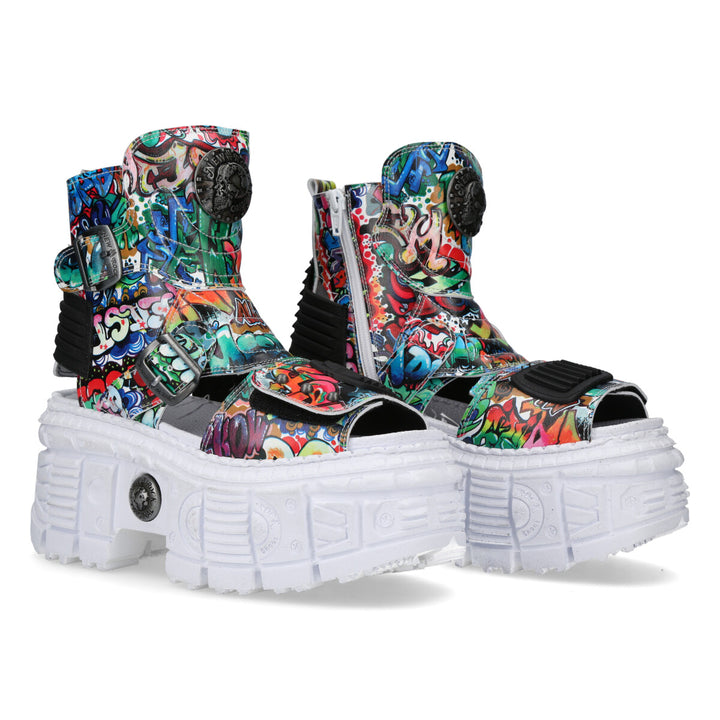 New Rock - Metallic Ankle Boot M-BIOS106-V6