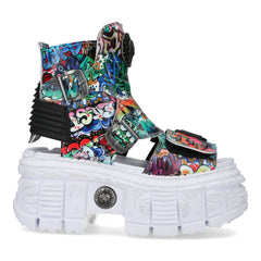 New Rock - Metallic Ankle Boot M-BIOS106-V6