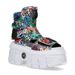 New Rock - Metallic Ankle Boot M-BIOS106-V6