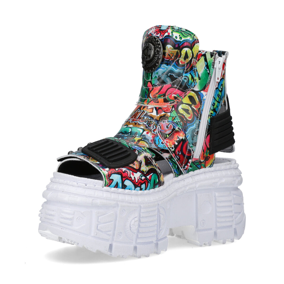 New Rock - Metallic Ankle Boot M-BIOS106-V6