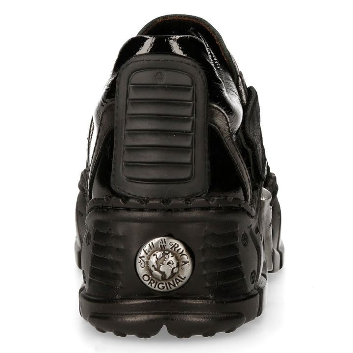 New Rock - Patent Velcro Strap Chunky Sneaker M-IMPACT010-S1 | New Rock ...