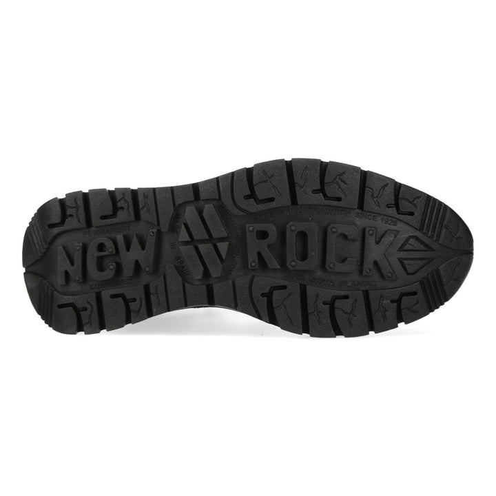 New Rock M-POWER007-C7 White Blue Black Colourblock Leather Sneaker Boots