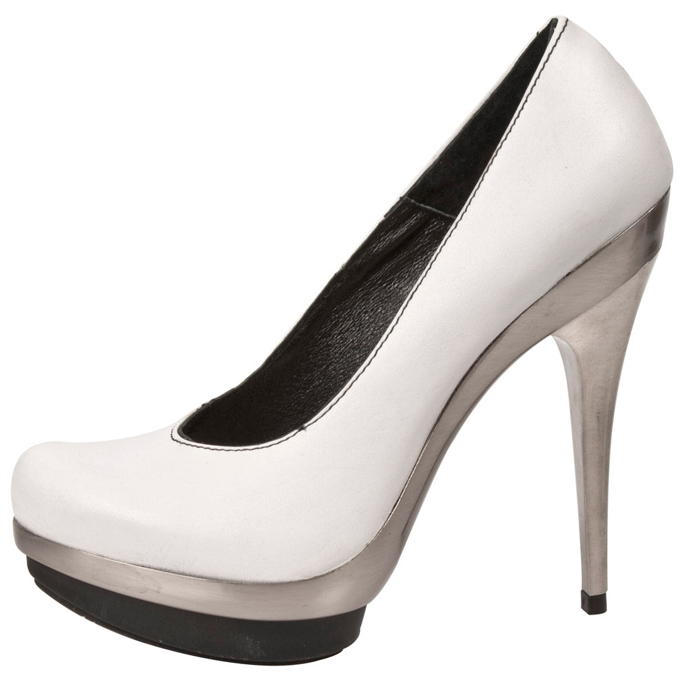 New Rock - Punk Platform Boot M-PUNK011-C9 White