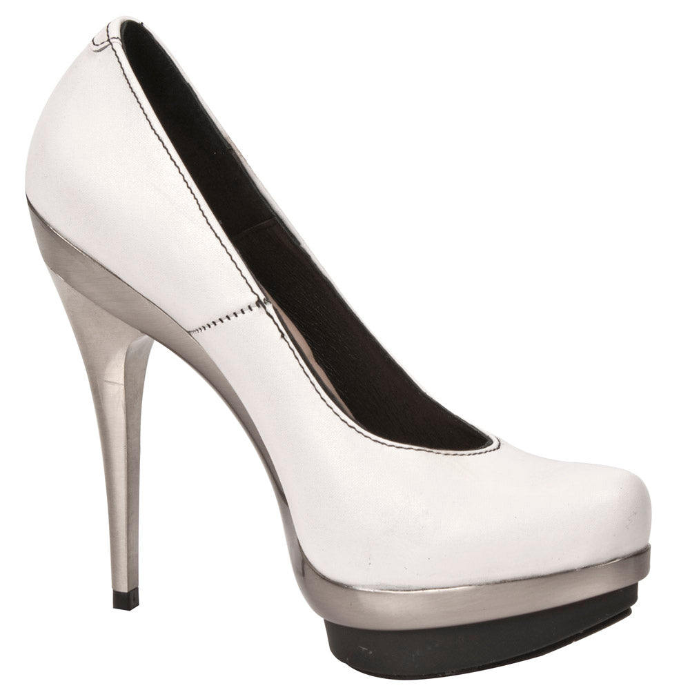 New Rock - Punk Platform Boot M-PUNK011-C9 White
