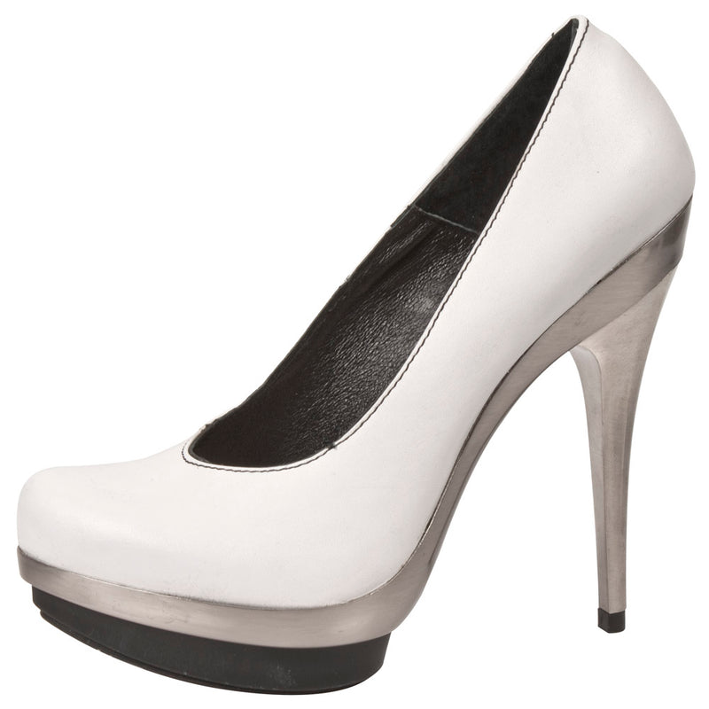 New Rock - Punk Platform Boot M-PUNK011-C9 White