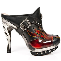 New Rock - Punk Platform Boot M-PUNK032-C4 Flame detail