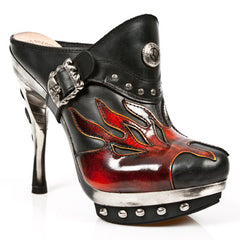 New Rock - Punk Platform Boot M-PUNK032-C4 Flame detail