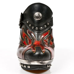 New Rock - Punk Platform Boot M-PUNK032-C4 Flame detail