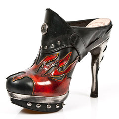 New Rock - Punk Platform Boot M-PUNK032-C4 Flame detail