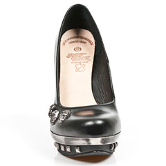 New Rock - Punk Platform Boot M-PUNK033-C1 Skull Hardware Detail