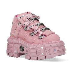 New Rock - Metallic Ankle Boot M-TANK106-C7 Light Pink