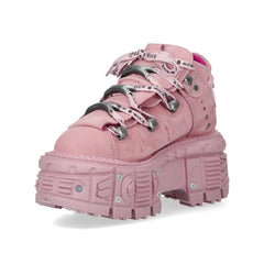 New Rock - Metallic Ankle Boot M-TANK106-C7 Light Pink