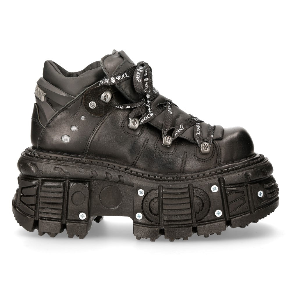 New Rock - Metallic Ankle Boot M-TANK106NLACE-C1