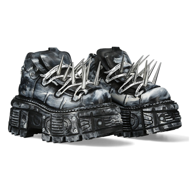 New Rock - Metallic Ankle Boot M-TANK106P-C1