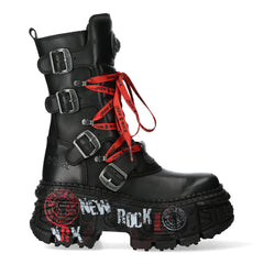 New Rock - Wall Platform Shoe M-WALL028B-C1