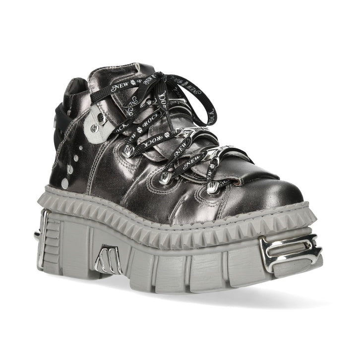New Rock - Metallic Ankle Boot M-WALL106-C182