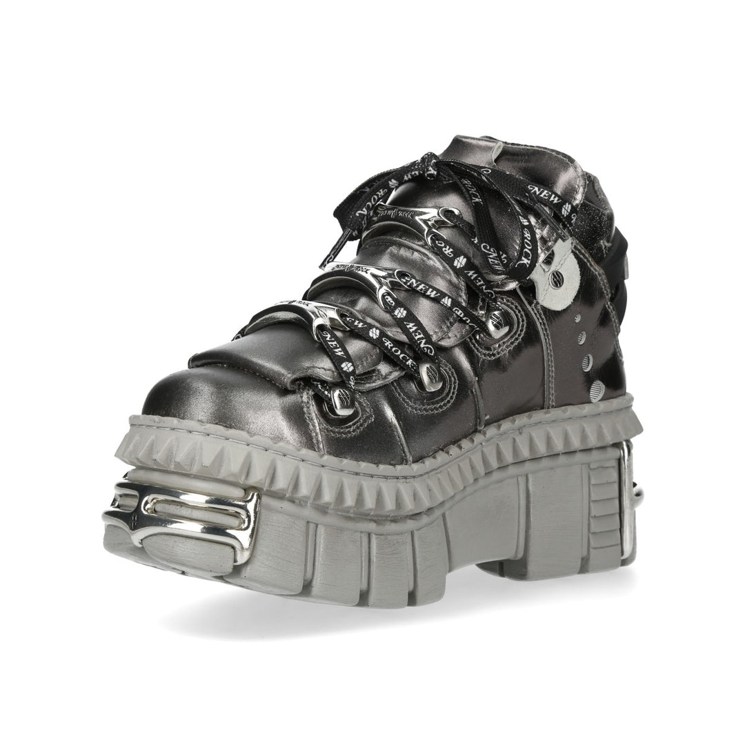 New Rock - Metallic Ankle Boot M-WALL106-C182