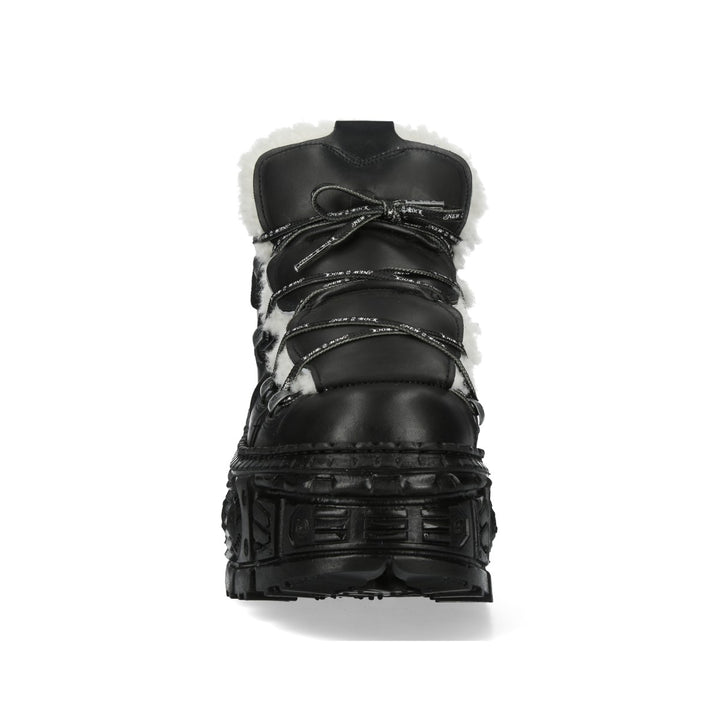 New Rock - Metallic Ankle Boot M-WALL106BSHLACE-C1