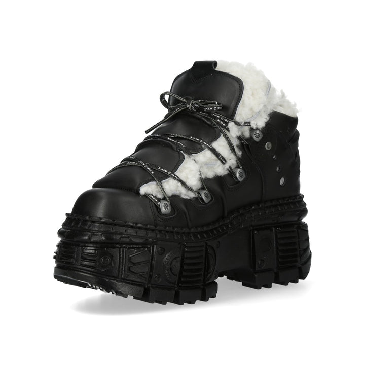 New Rock - Metallic Ankle Boot M-WALL106BSHLACE-C1