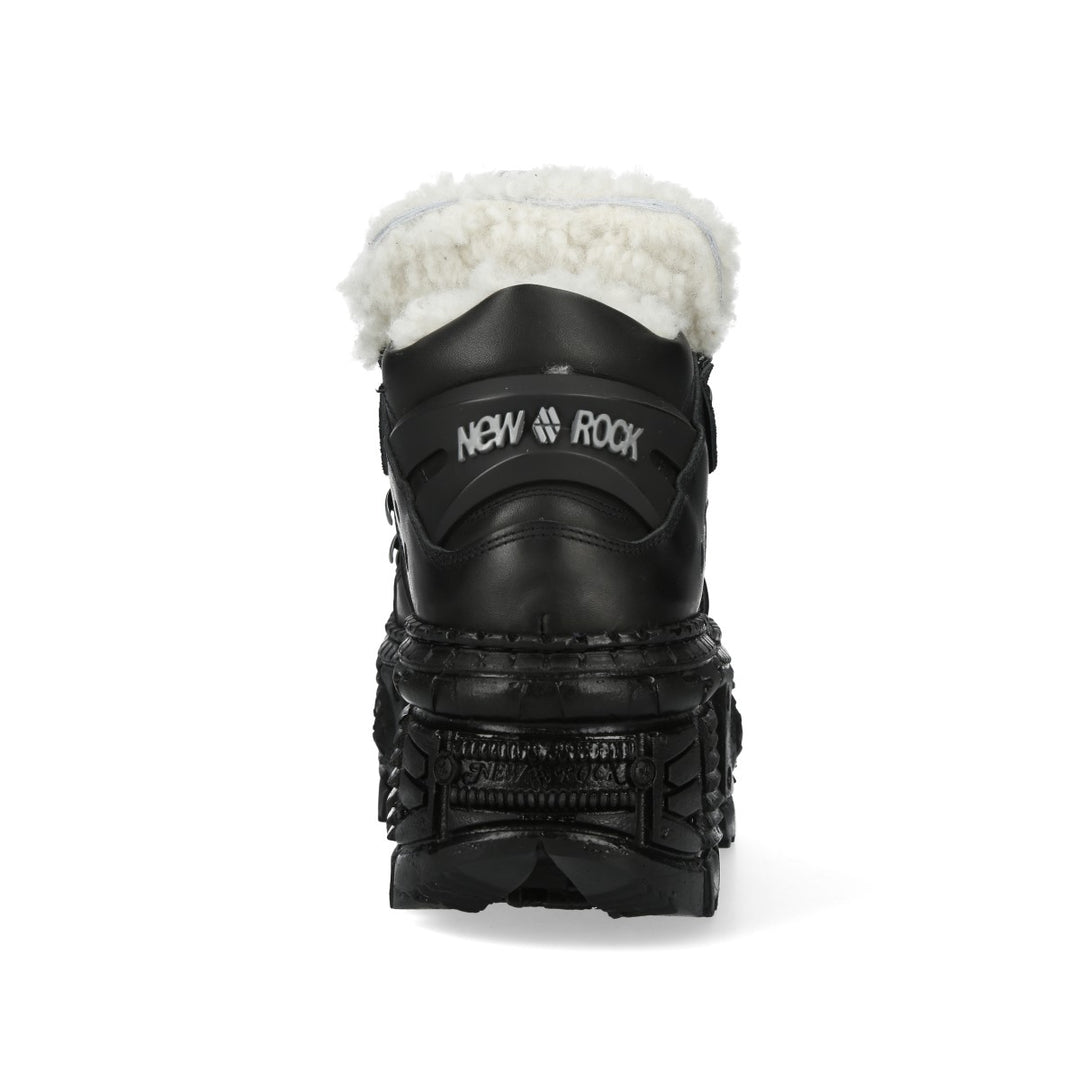 New Rock - Metallic Ankle Boot M-WALL106BSHLACE-C1